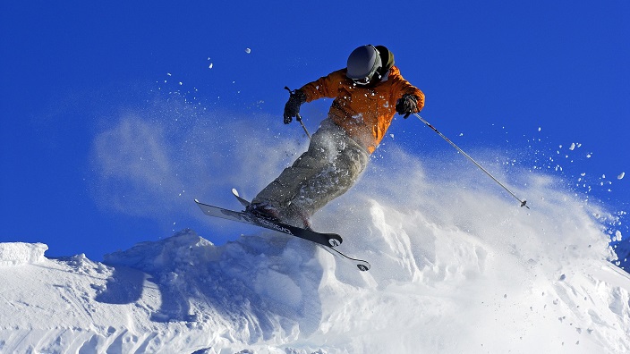 Skier at Tres Valles